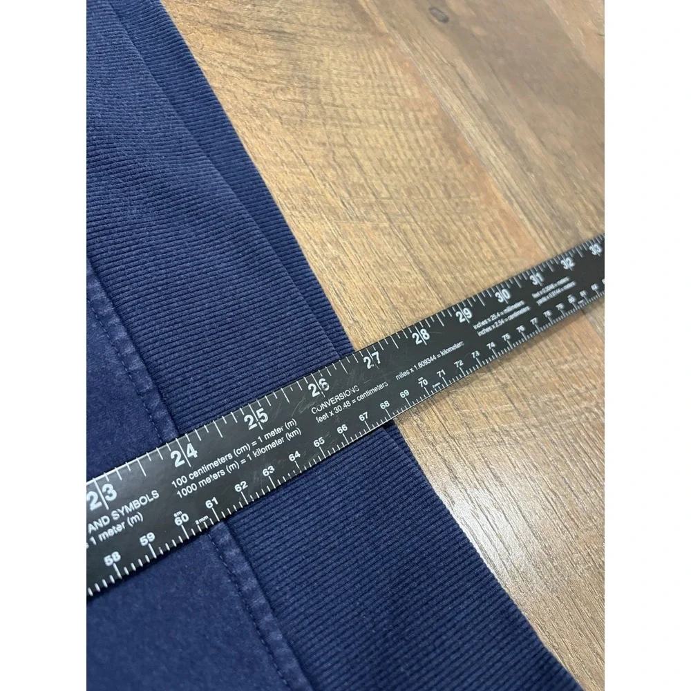 Patagonia Crewneck Sweatshirt Embroidered Logo Patch Large Navy Blue - Picture 6 of 7
